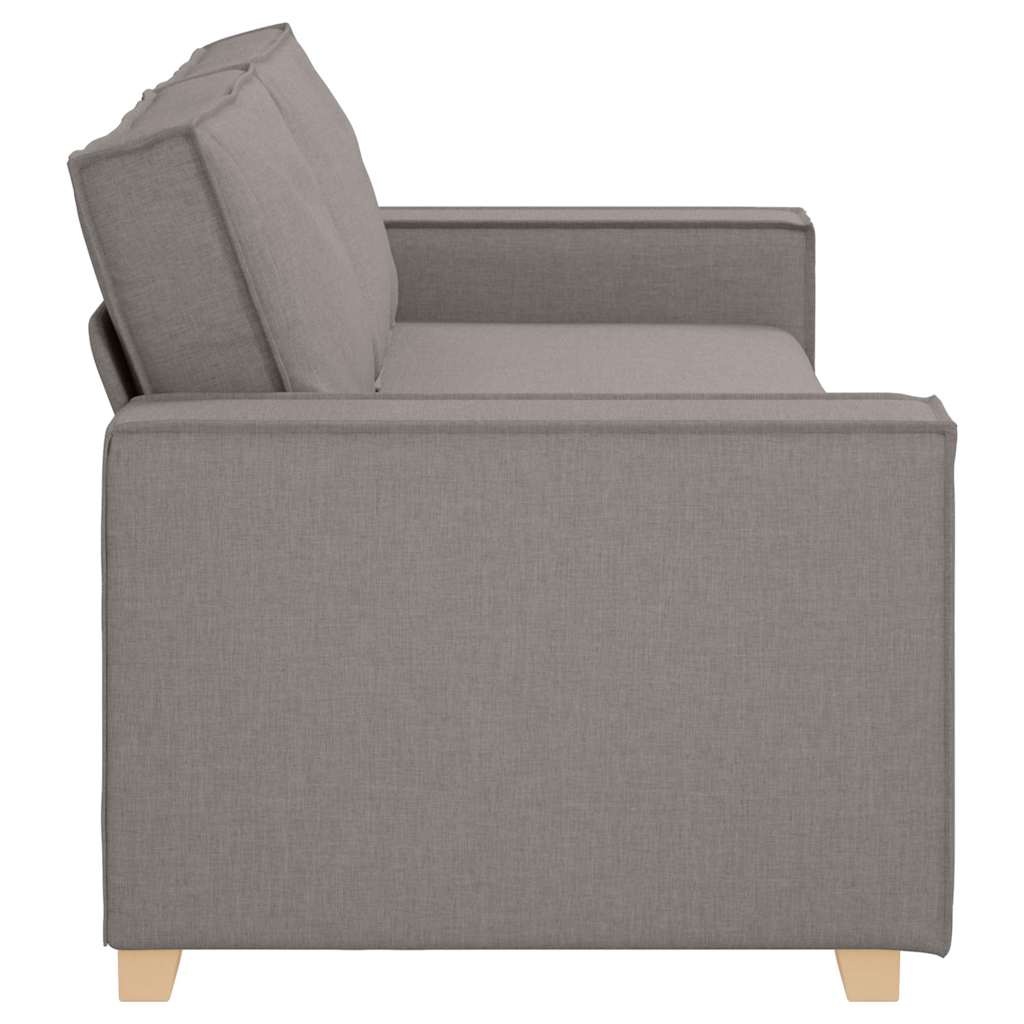 Trivietė sofa, pilkai ruda, 180 cm, audinys