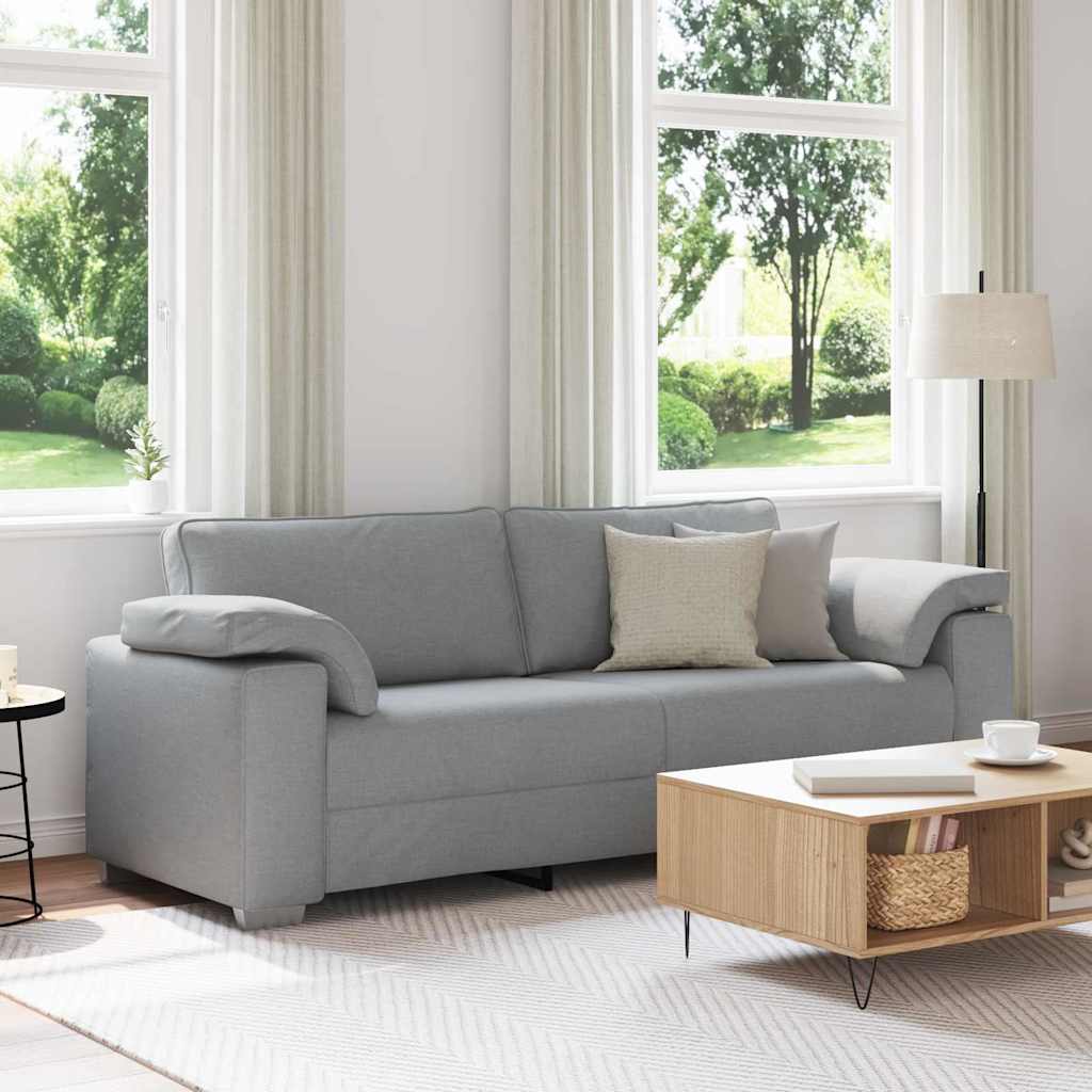 Sofa Šviesiai pilka 219 x 77 x 82 cm audinys