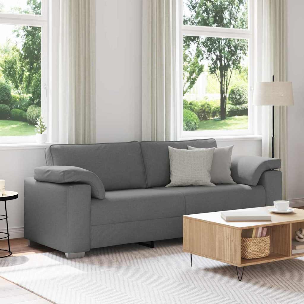 Sofa Tamsiai pilka 219 x 77 x 82 cm audinys