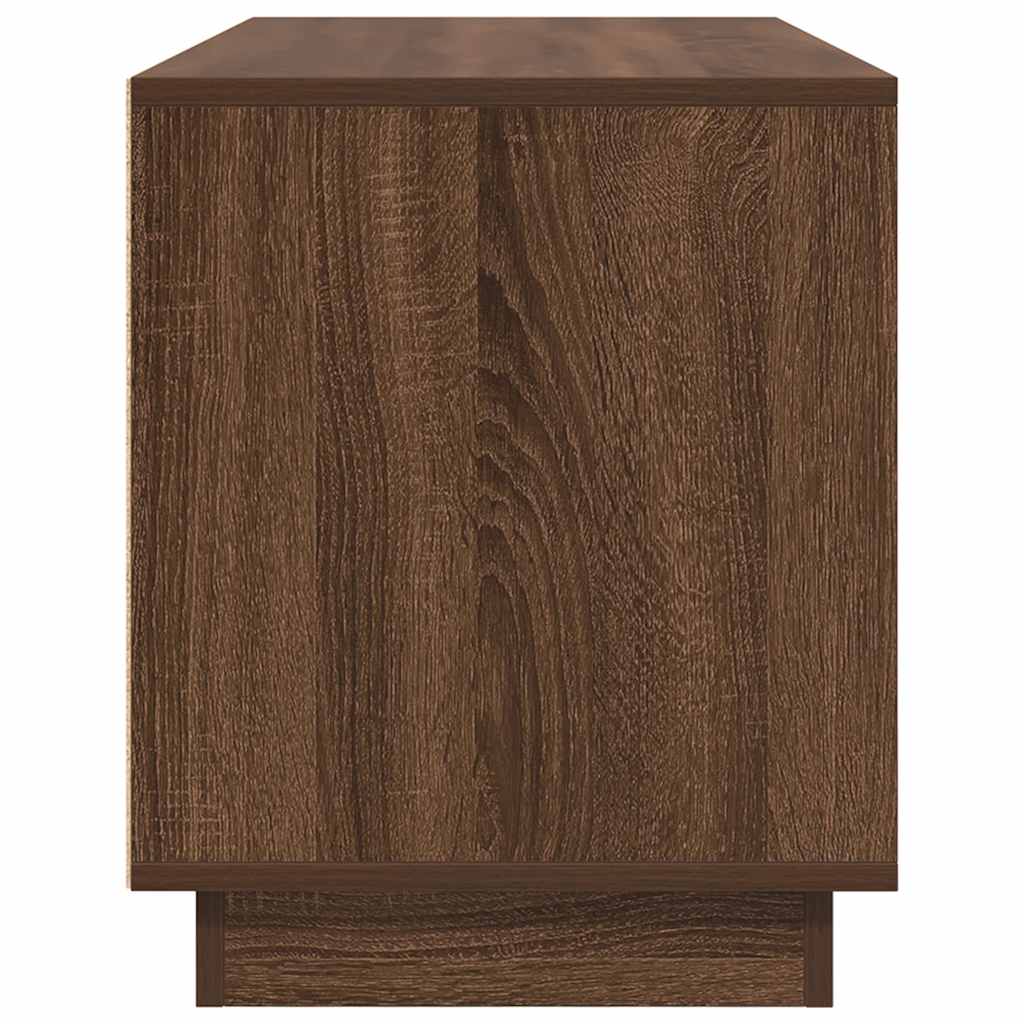 Televizoriaus spintelė su LED, ruda ąžuolo, 100x41x50 cm