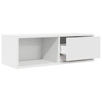 Televizoriaus spintelės, 2vnt., baltos, 80x31x25,5 cm, mediena