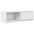 Televizoriaus spintelės, 2vnt., baltos, 80x31x25,5 cm, mediena