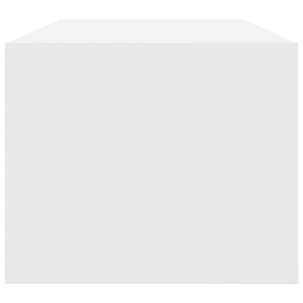 Televizoriaus spintelės, 2vnt., baltos, 80x31x25,5 cm, mediena