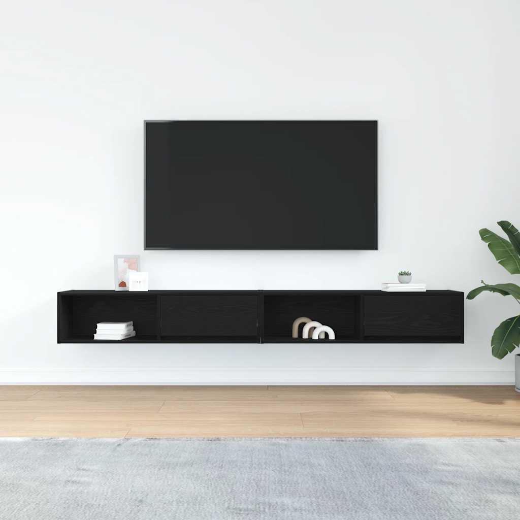Televizoriaus spintelės, 2vnt., 100x31x25,5 cm, mediena