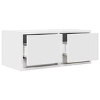 Televizoriaus spintelės, 2vnt., baltos, 60x31x25,5 cm, mediena