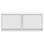 Televizoriaus spintelės, 2vnt., baltos, 60x31x25,5 cm, mediena