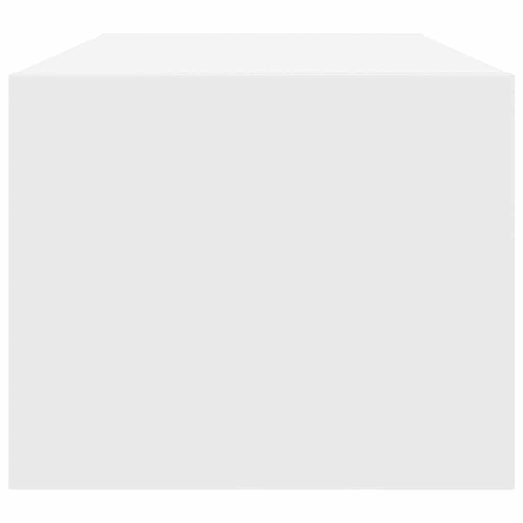 Televizoriaus spintelės, 2vnt., baltos, 80x31x25,5 cm, mediena