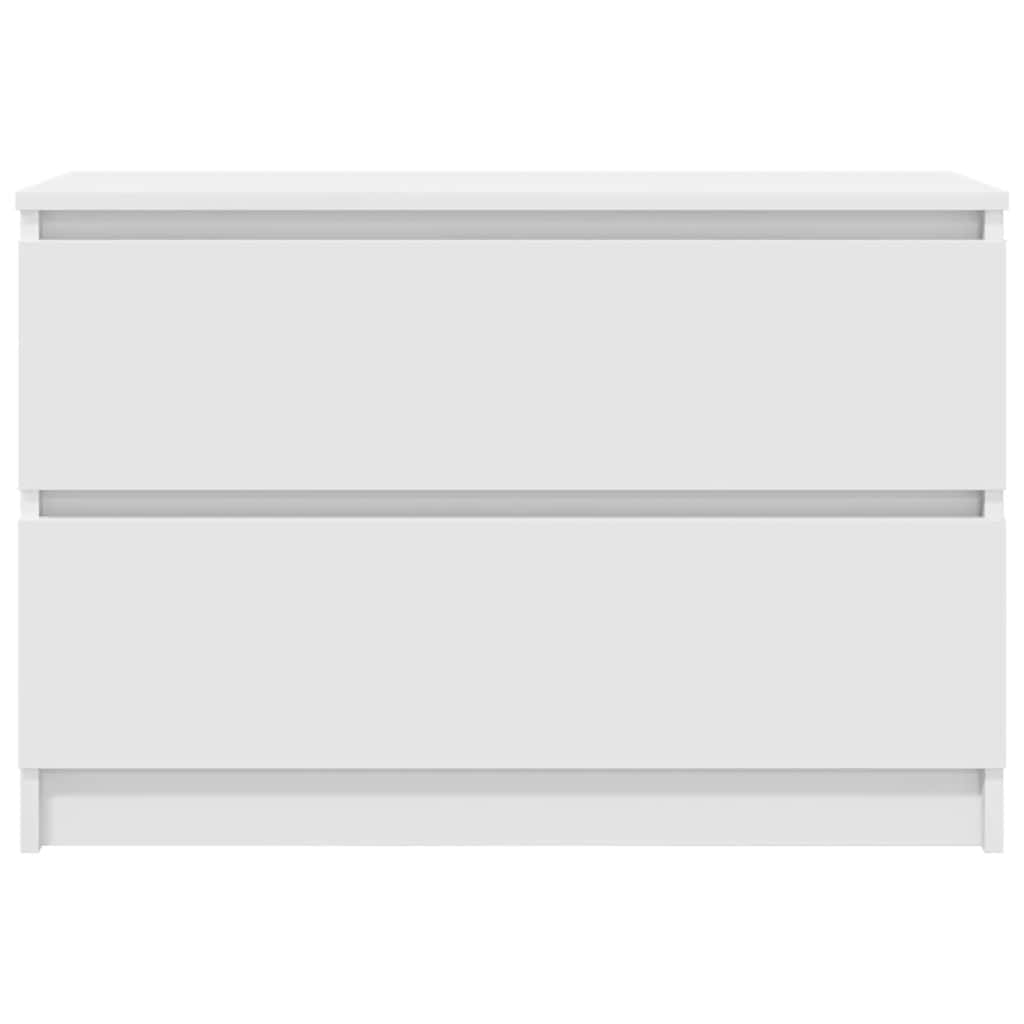 Televizoriaus spintelė, balta, 80x35x54 cm, apdirbta mediena