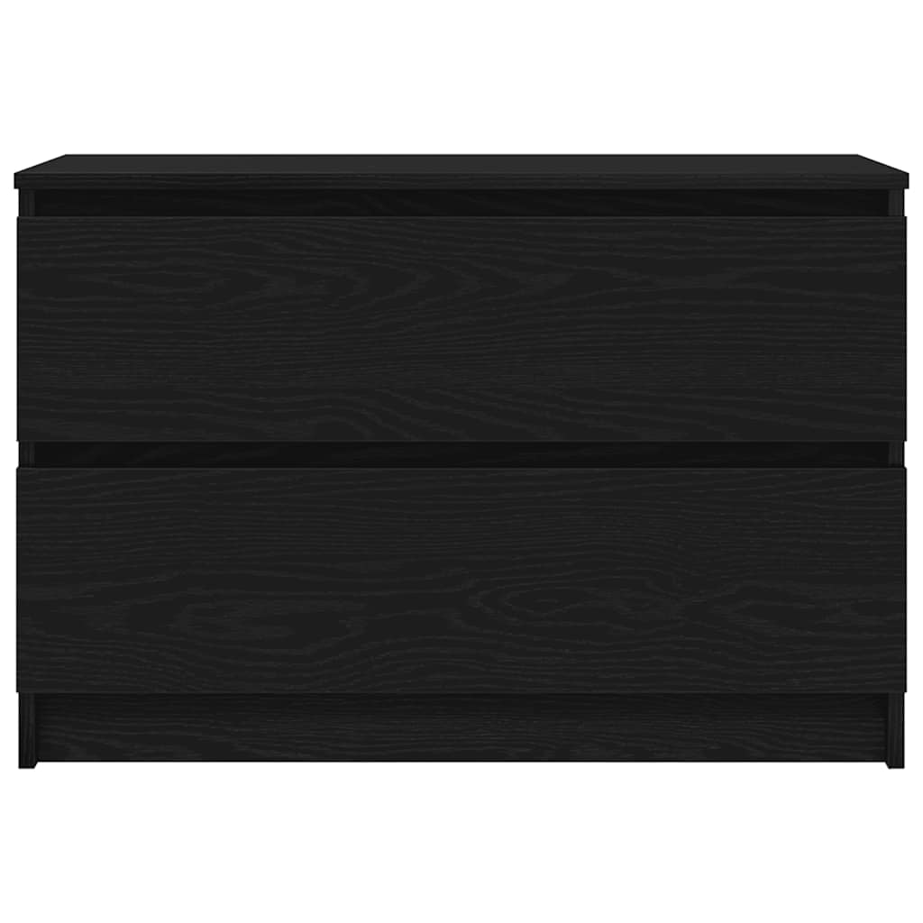 Televizoriaus spintelė, juodos spalvos, 80x35x54 cm, mediena