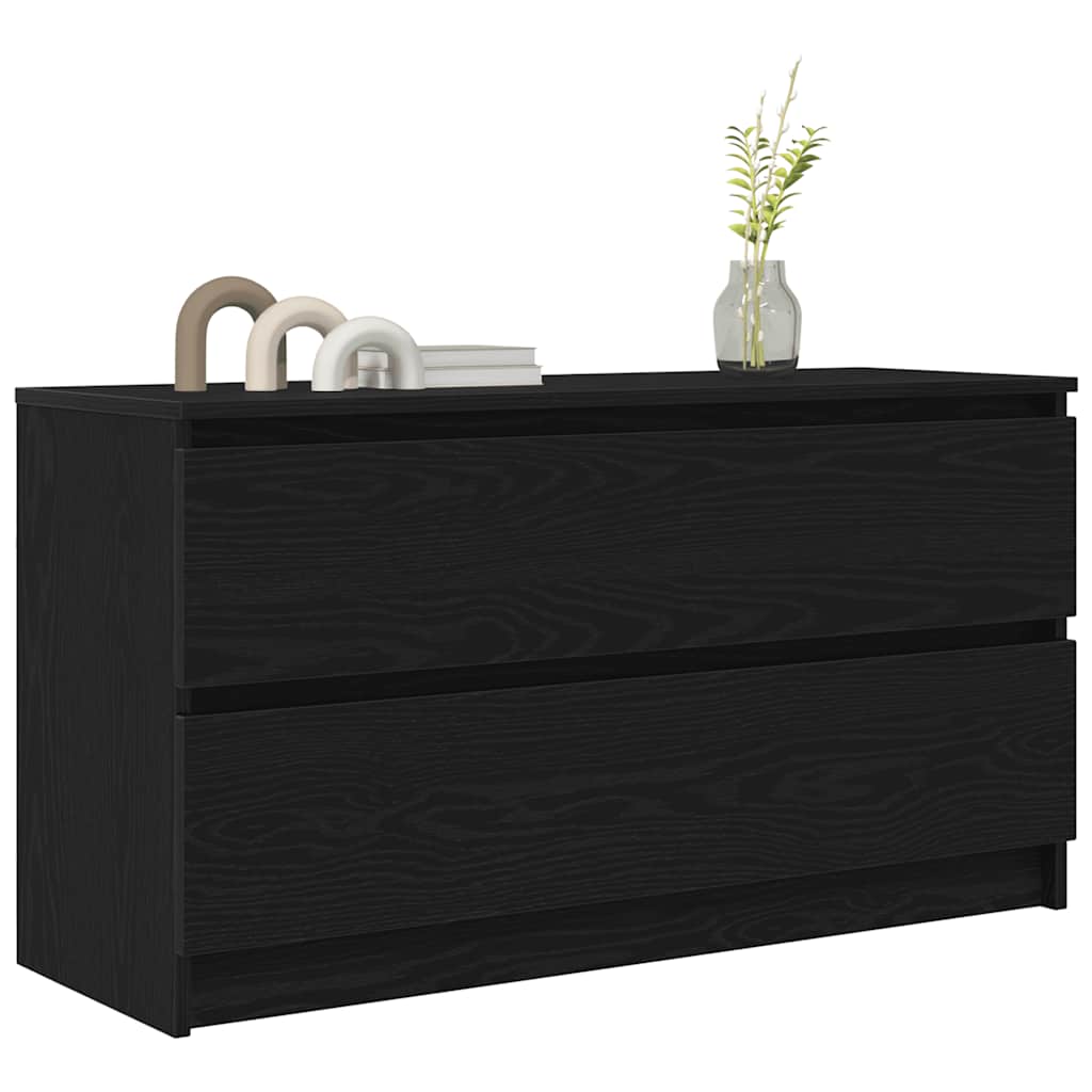 Televizoriaus spintelė, juodos spalvos, 100x35x54 cm, mediena