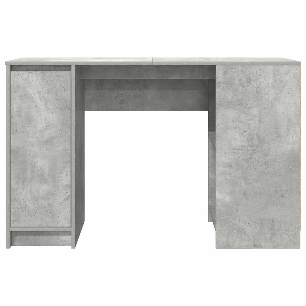 Rašomasis stalas, betono pilkas, 120x42x76 cm, apdirbta mediena