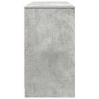 Rašomasis stalas, betono pilkas, 120x42x76 cm, apdirbta mediena