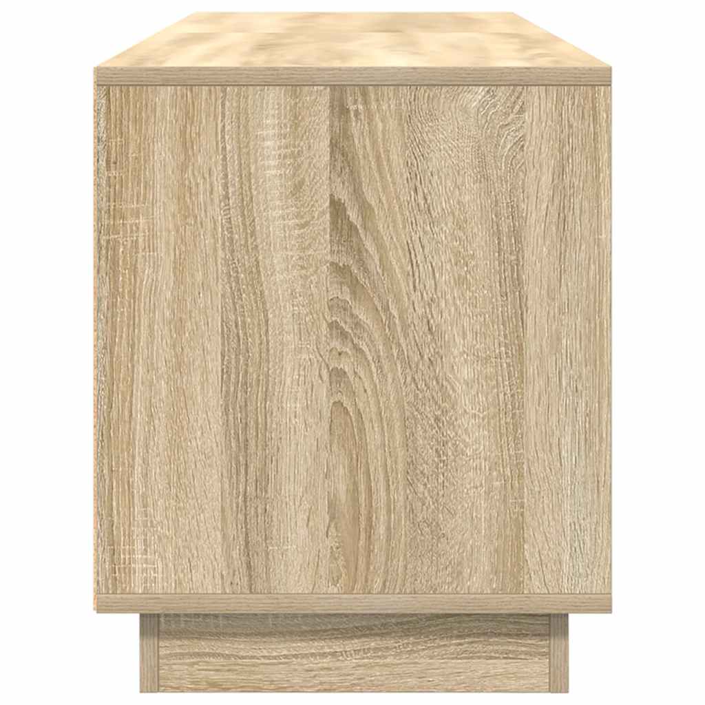 TV spintelė su LED lemputėmis, ąžuolo spalvos, 160,5x41x50 cm