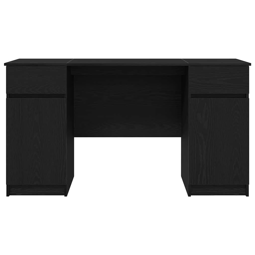 Stalas juoda ąžuolo 140 x 49 x 76 cm Apdirbta mediena
