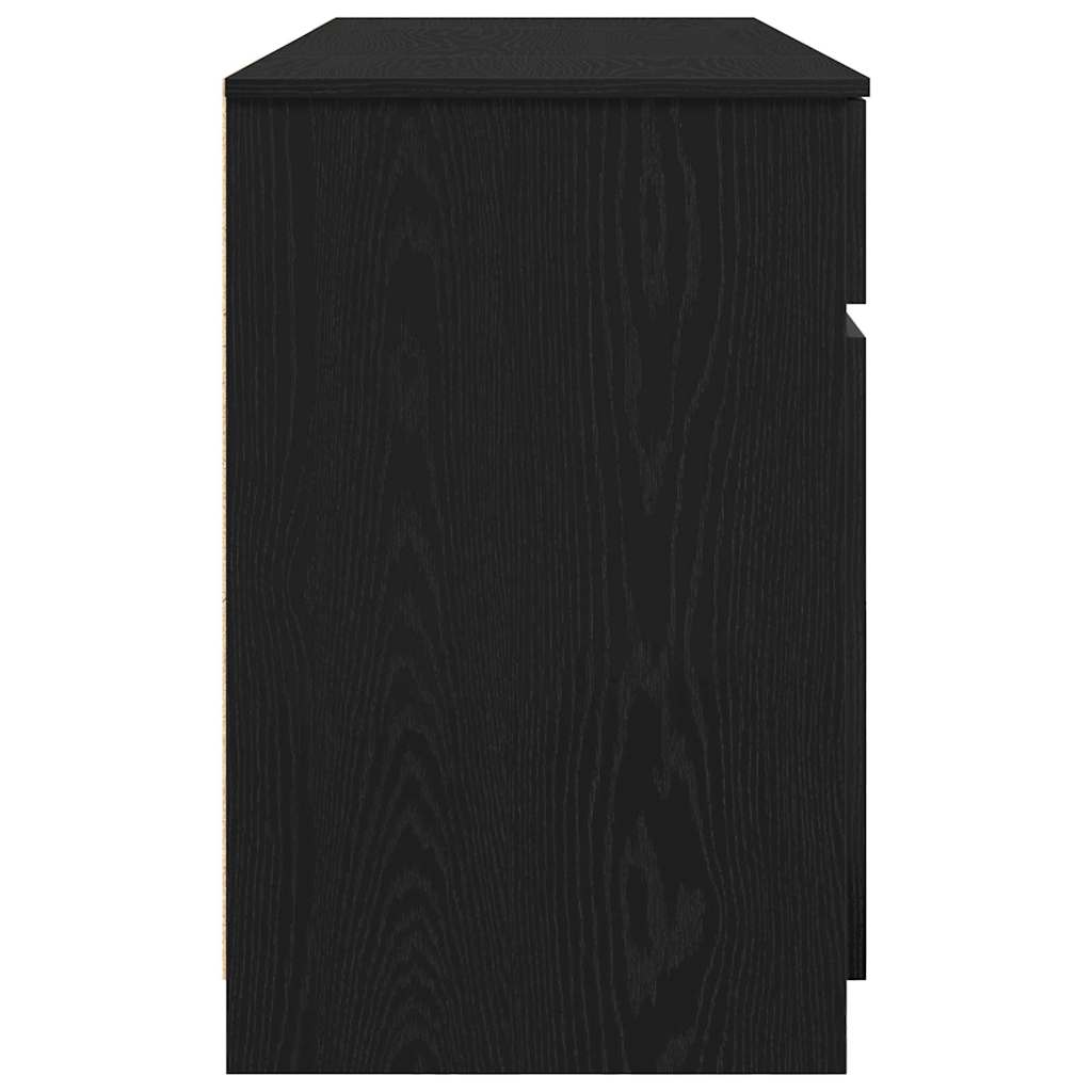 Stalas juoda ąžuolo 140 x 49 x 76 cm Apdirbta mediena