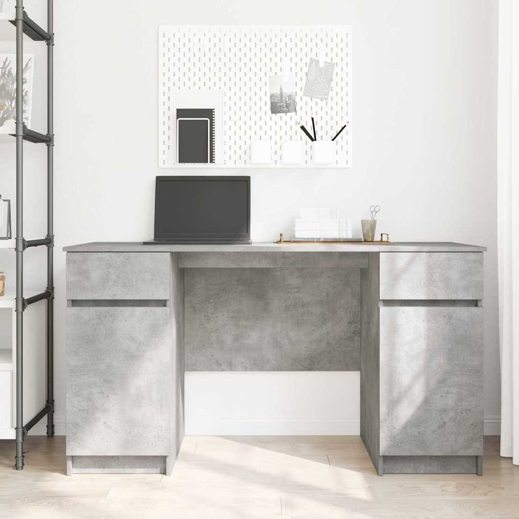 Stalas Betono pilka 140 x 49 x 76 cm Apdirbta mediena