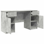 Stalas Betono pilka 140 x 49 x 76 cm Apdirbta mediena