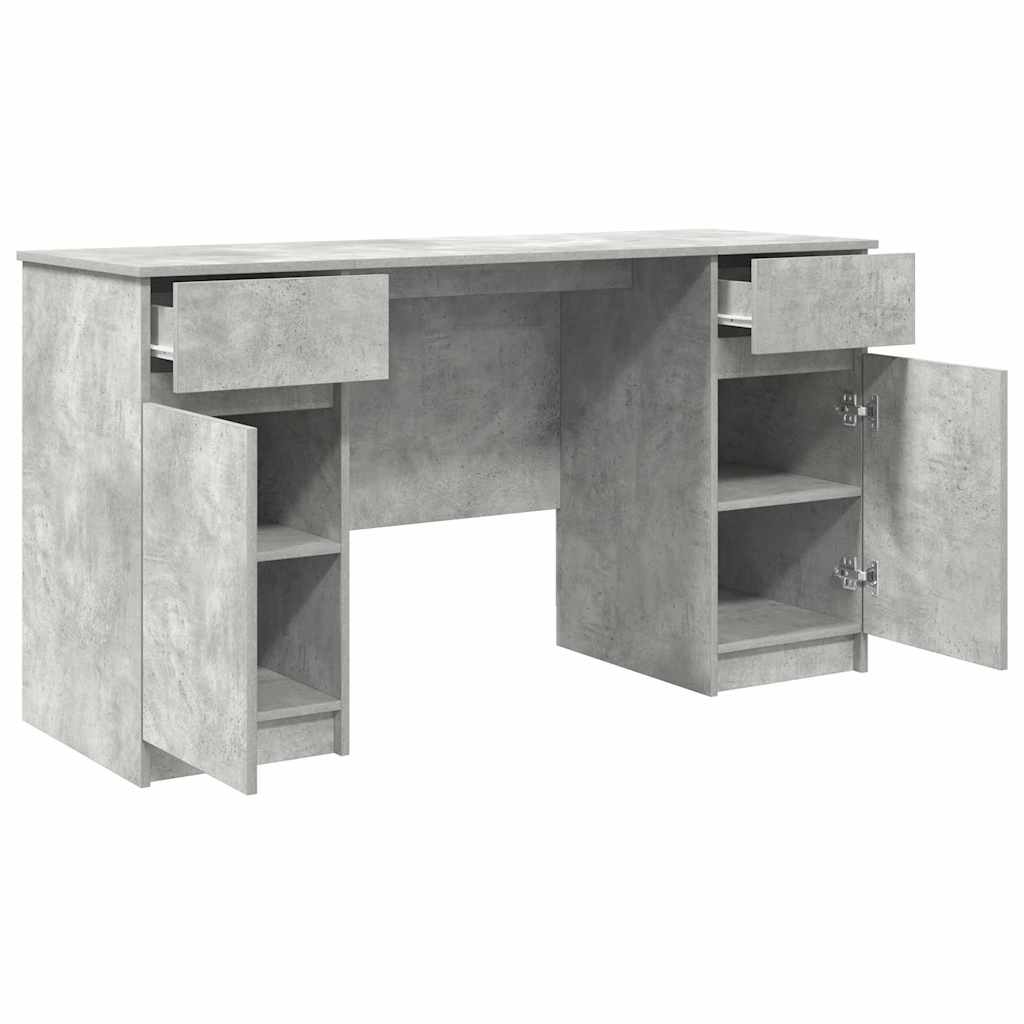Stalas Betono pilka 140 x 49 x 76 cm Apdirbta mediena