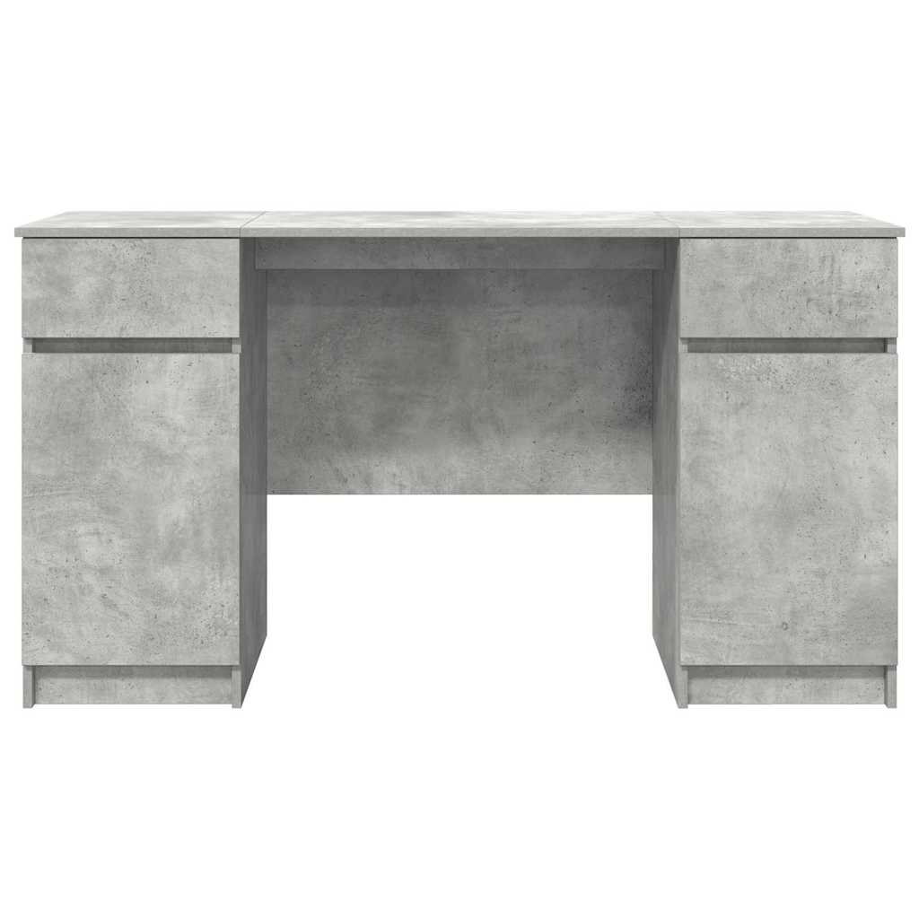 Stalas Betono pilka 140 x 49 x 76 cm Apdirbta mediena