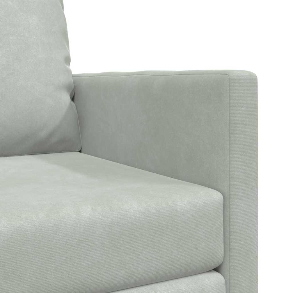 Sofa lova Šviesiai pilka 74 x 77 x 81 cm Aksomas