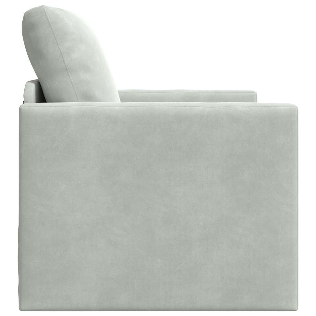 Sofa lova Šviesiai pilka 74 x 77 x 81 cm Aksomas