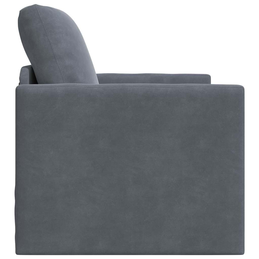 Sofa lova Tamsiai pilka 74 x 77 x 81 cm Aksomas