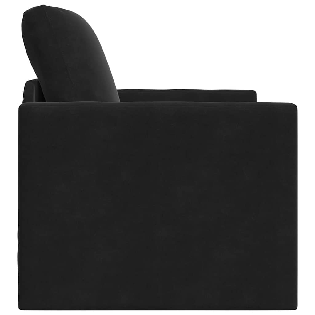 Sofa lova Juoda 74 x 77 x 81 cm Aksomas