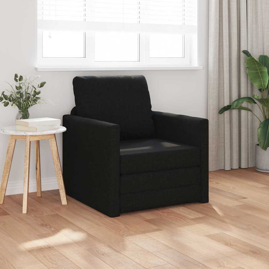 Sofa lova Juoda 74 x 77 x 81 cm Aksomas