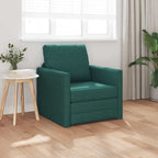 Sofa lova Tamsiai žalia 74 x 77 x 81 cm Aksomas