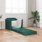 Sofa lova Tamsiai žalia 74 x 77 x 81 cm Aksomas