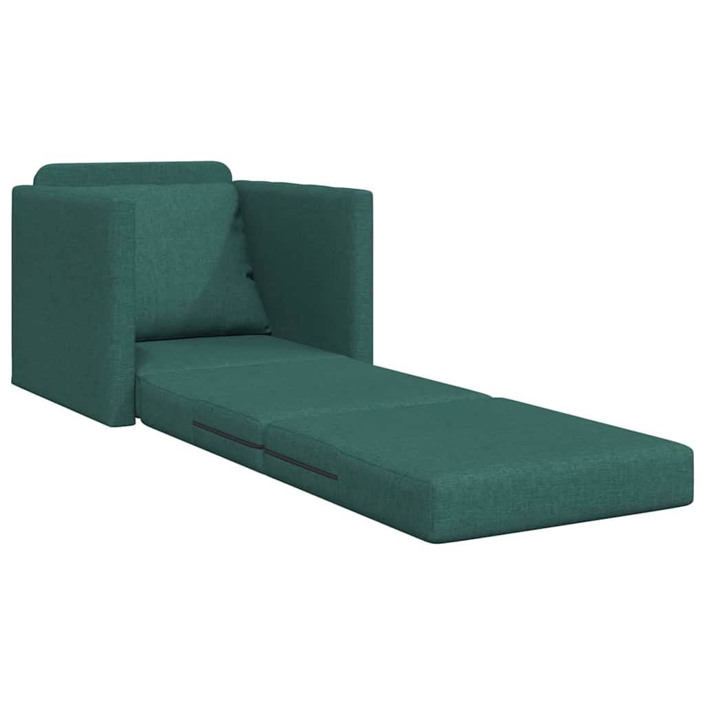 Sofa lova Tamsiai žalia 74 x 77 x 81 cm Aksomas