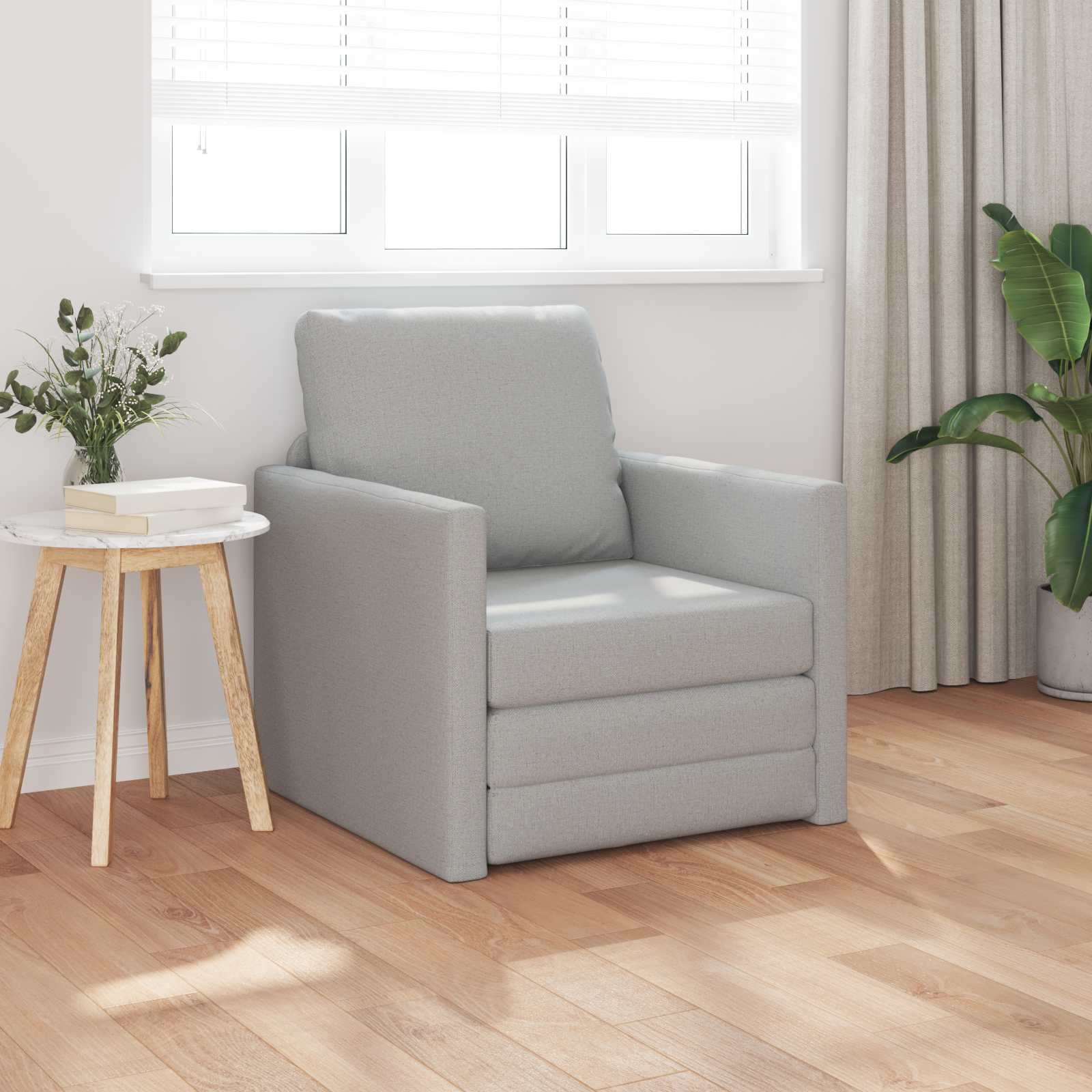 Sofa lova Debesų pilka 74 x 77 x 81 cm Aksomas