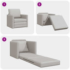 Sofa lova Debesų pilka 74 x 77 x 81 cm Aksomas