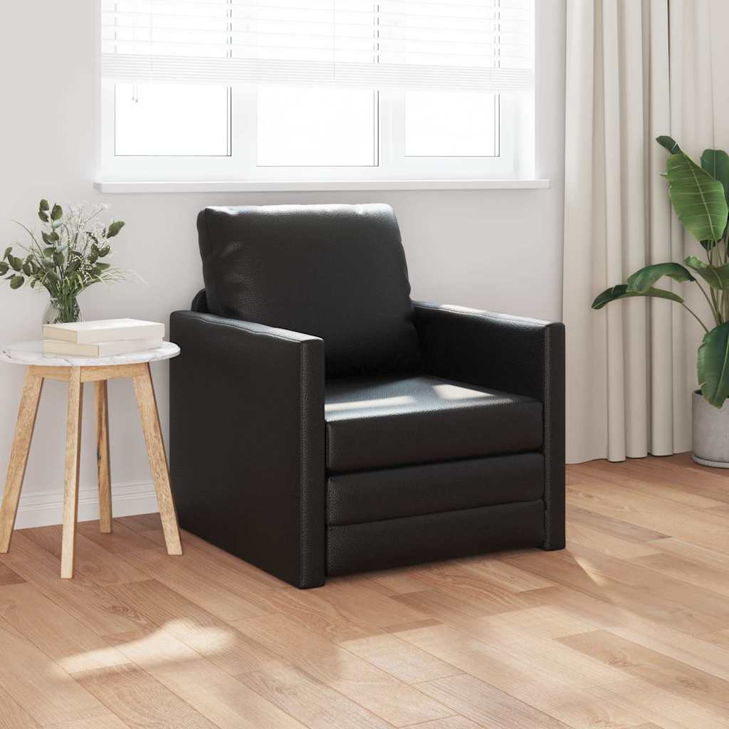 Sofa lova Juoda 74 x 77 x 81 cm Aksomas