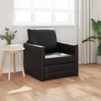 Sofa lova Juoda 74 x 77 x 81 cm Aksomas
