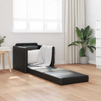 Sofa lova Juoda 74 x 77 x 81 cm Aksomas