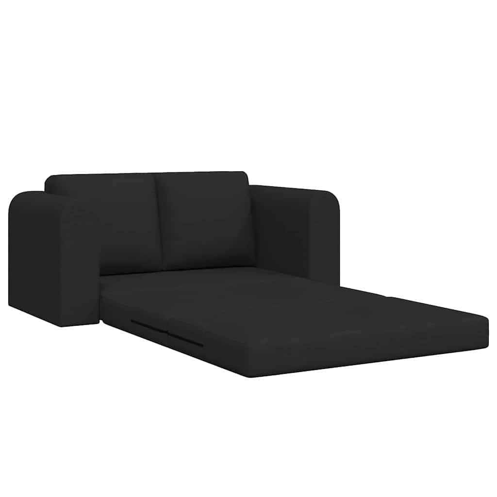 Sofa lova Juoda 148 x 71 x 83 cm audinys