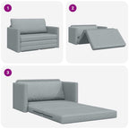 Sofa lova Šviesiai pilka 124 x 71 x 78 cm Aksomas