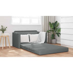 Sofa lova Tamsiai pilka 124 x 71 x 78 cm Aksomas