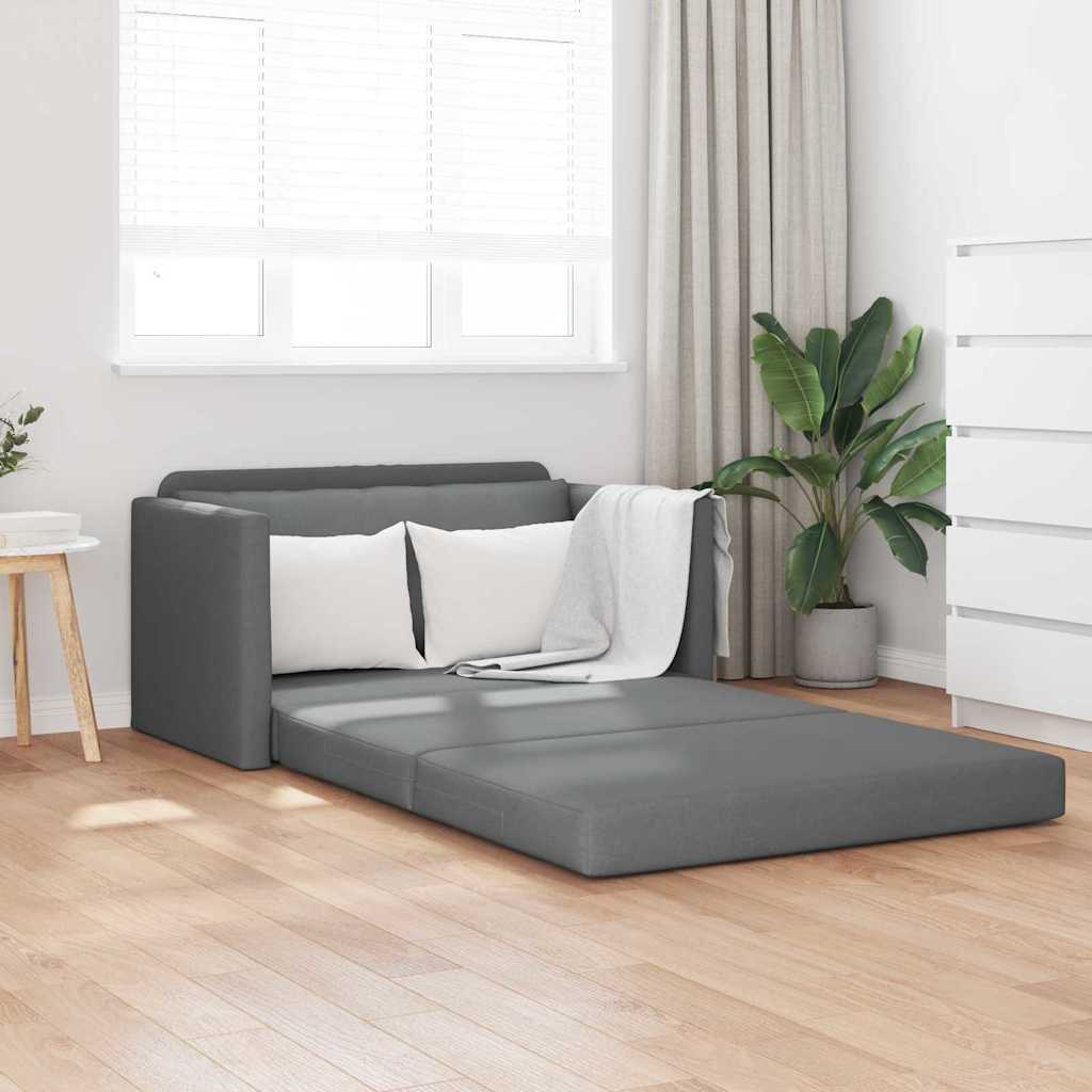 Sofa lova Tamsiai pilka 124 x 71 x 78 cm Aksomas