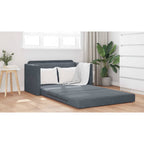 Sofa lova Tamsiai pilka 124 x 204 x 61 cm Aksomas