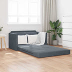 Sofa lova Tamsiai pilka 124 x 204 x 61 cm Aksomas