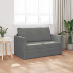 Sofa lova Tamsiai pilka 124 x 204 x 61 cm Aksomas