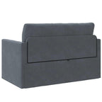 Sofa lova Tamsiai pilka 124 x 204 x 61 cm Aksomas