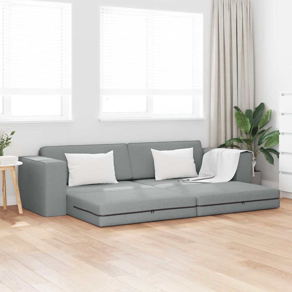 Sofa lova Šviesiai pilka 245 x 78 x 77 cm Aksomas
