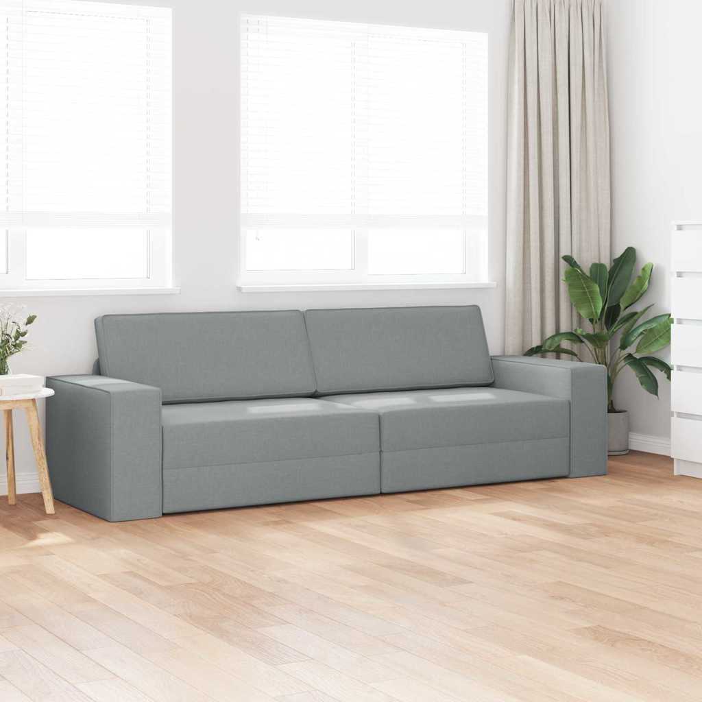 Sofa lova Šviesiai pilka 245 x 78 x 77 cm Aksomas