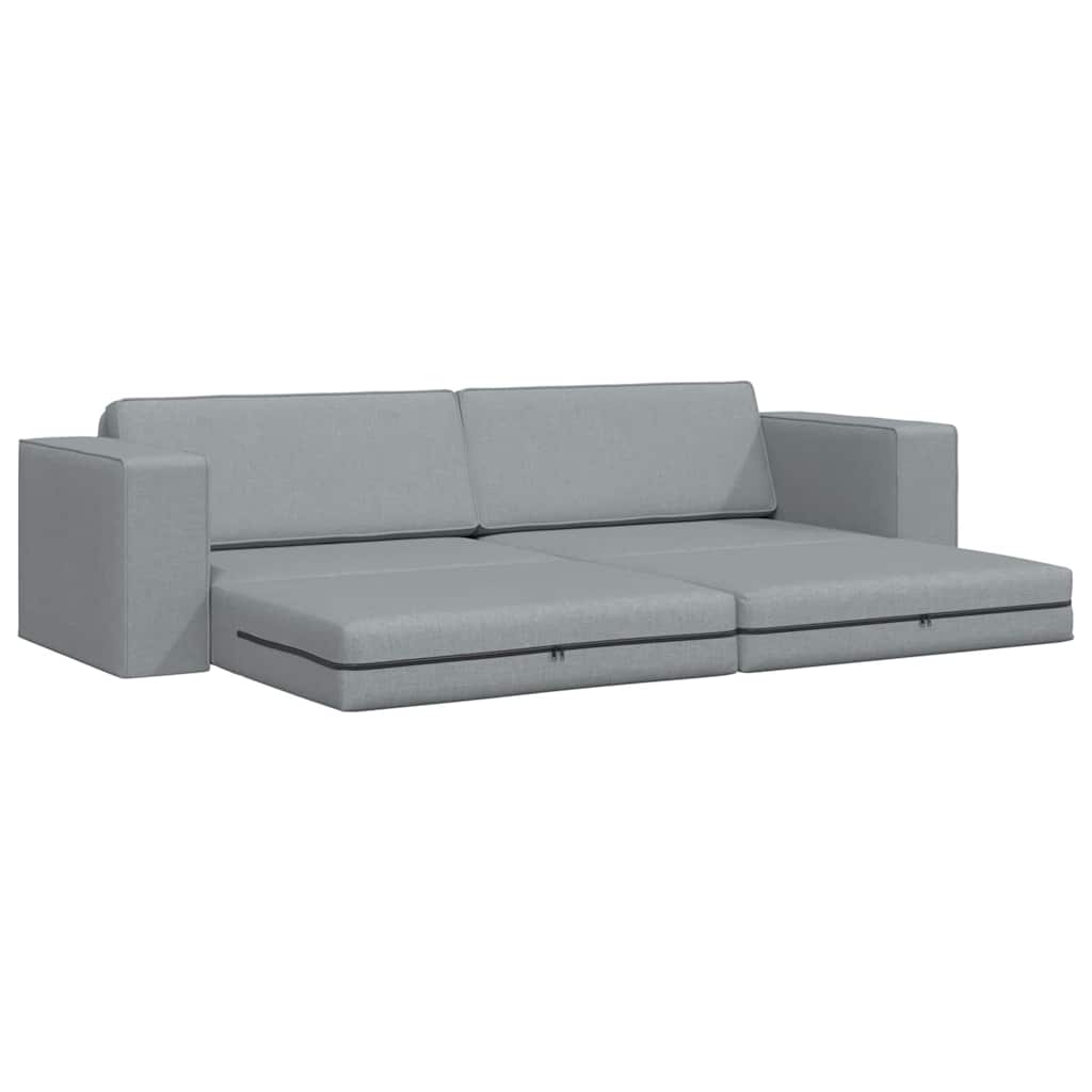 Sofa lova Šviesiai pilka 245 x 78 x 77 cm Aksomas