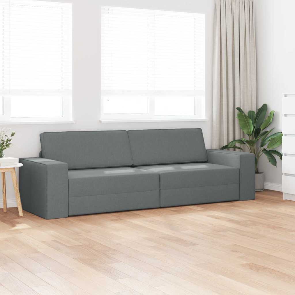 Sofa lova Tamsiai pilka 245 x 78 x 77 cm Aksomas