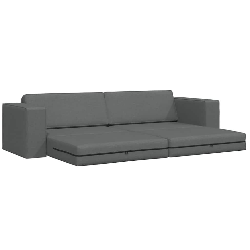 Sofa lova Tamsiai pilka 245 x 78 x 77 cm Aksomas