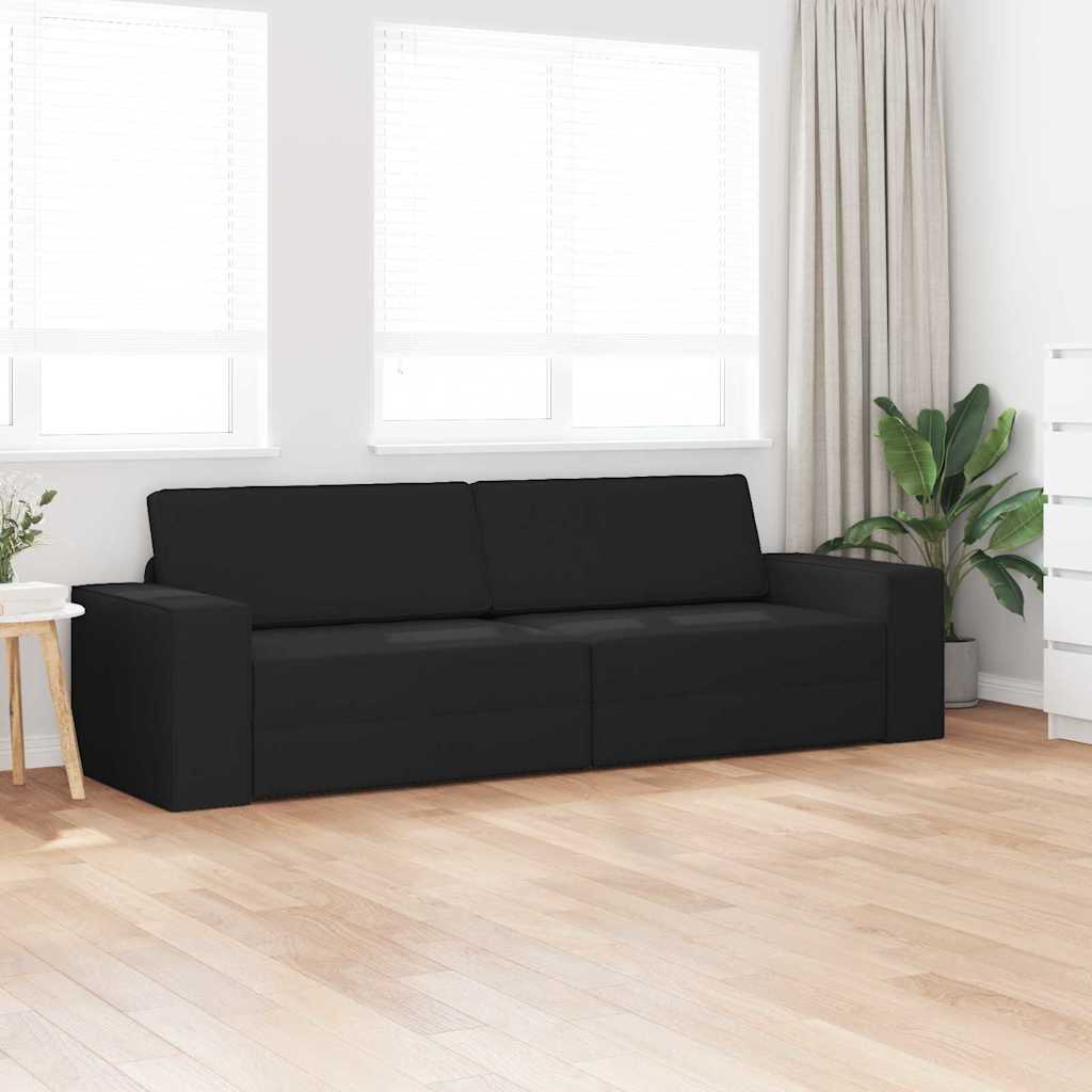Sofa lova Juoda 245 x 78 x 77 cm Aksomas